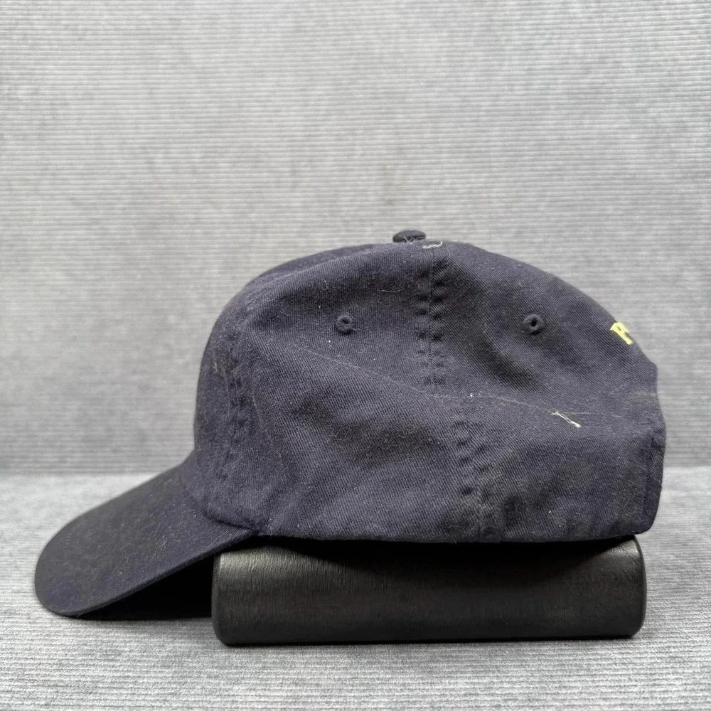 Polo Ralph Lauren Mens Navy Blue Gold Pony Logo‎ Adjustable Baseball Cap Hat